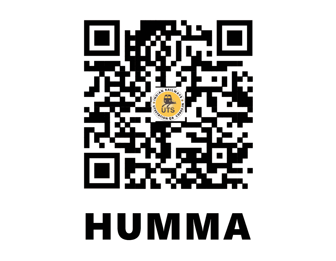 UTS QR Code for HUMMA - HMA (EO - ODISHA)