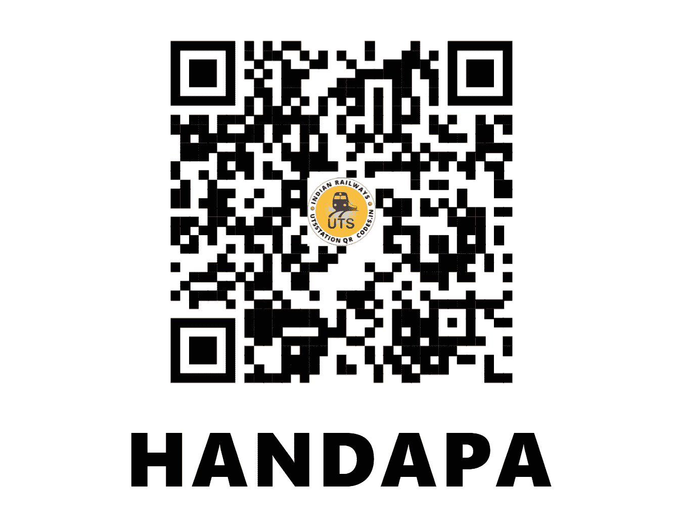 UTS QR Code for HANDAPA - HNPA (EO - ODISHA)