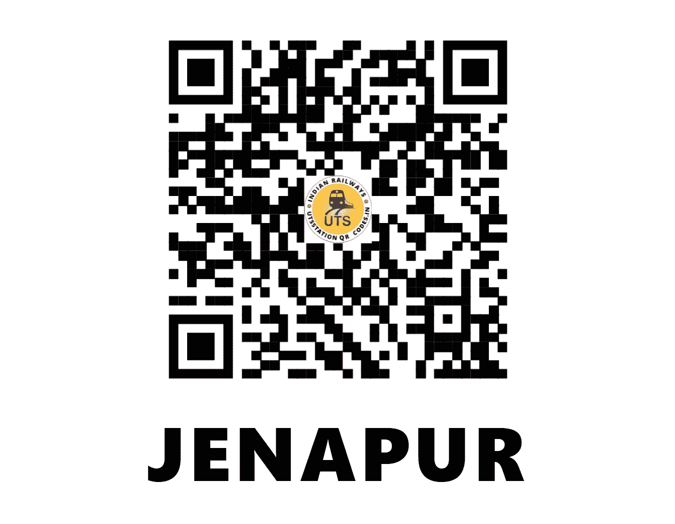 UTS QR Code for JENAPUR - JEN (EO - ODISHA)