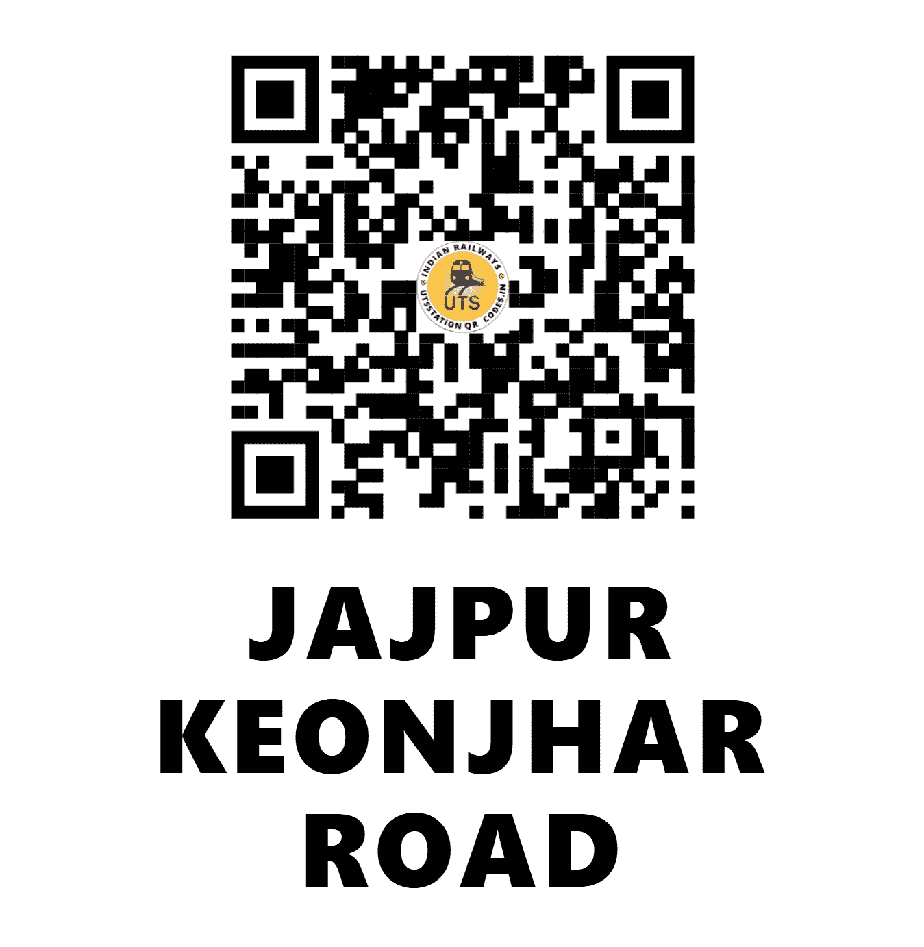 UTS QR Code for JAJPUR KEONJHAR ROAD - JJKR (EO - ODISHA)