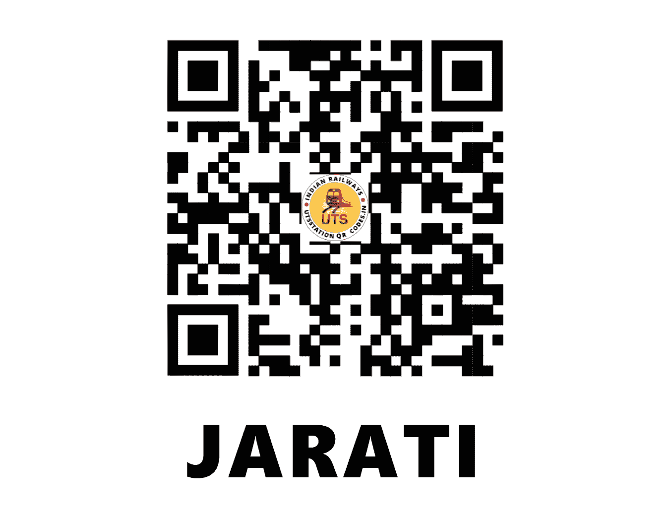 UTS QR Code for JARATI - JRT (EO - ODISHA)