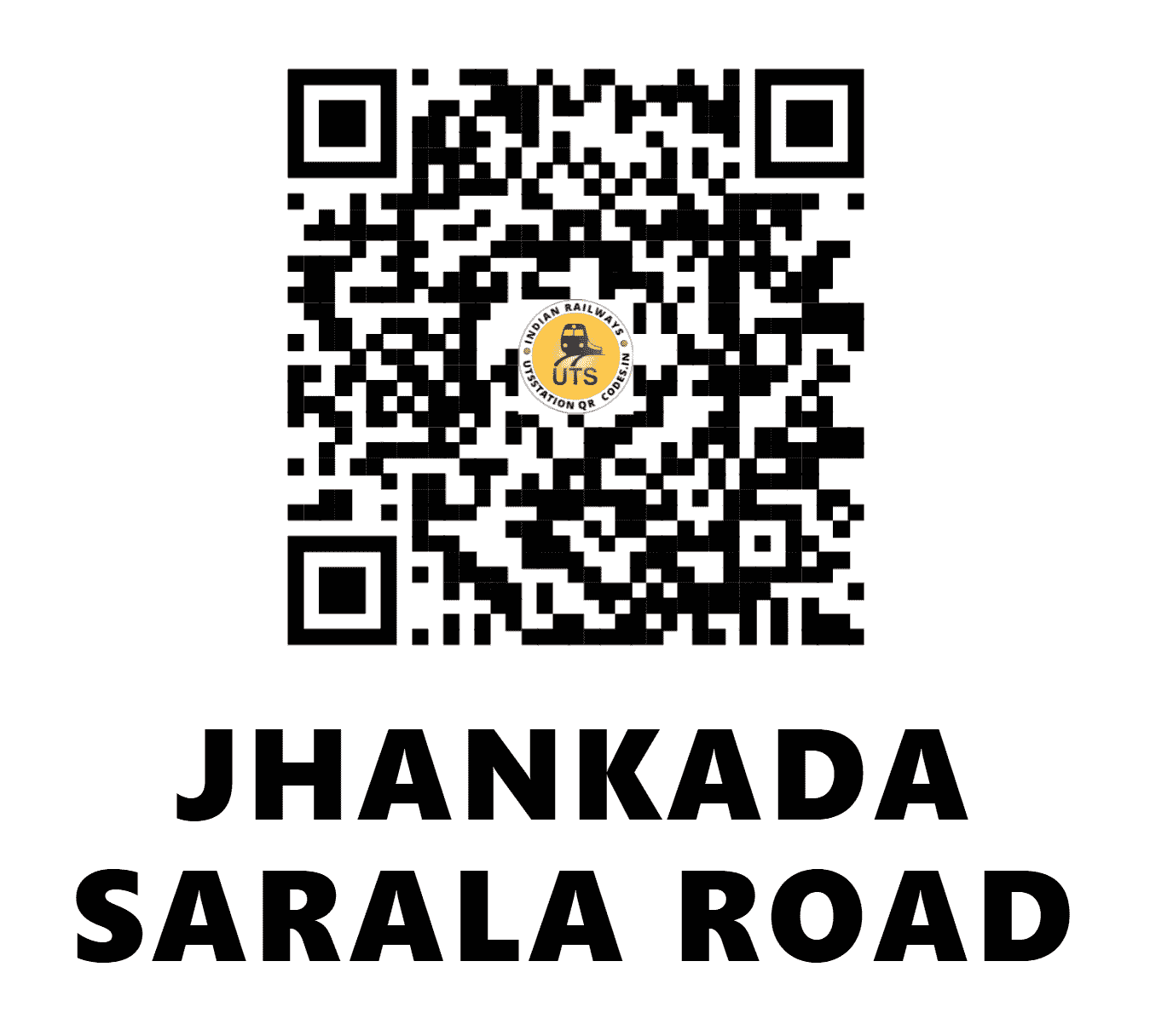 UTS QR Code for JHANKADA SARALA ROAD - JSRD (EO - ODISHA)