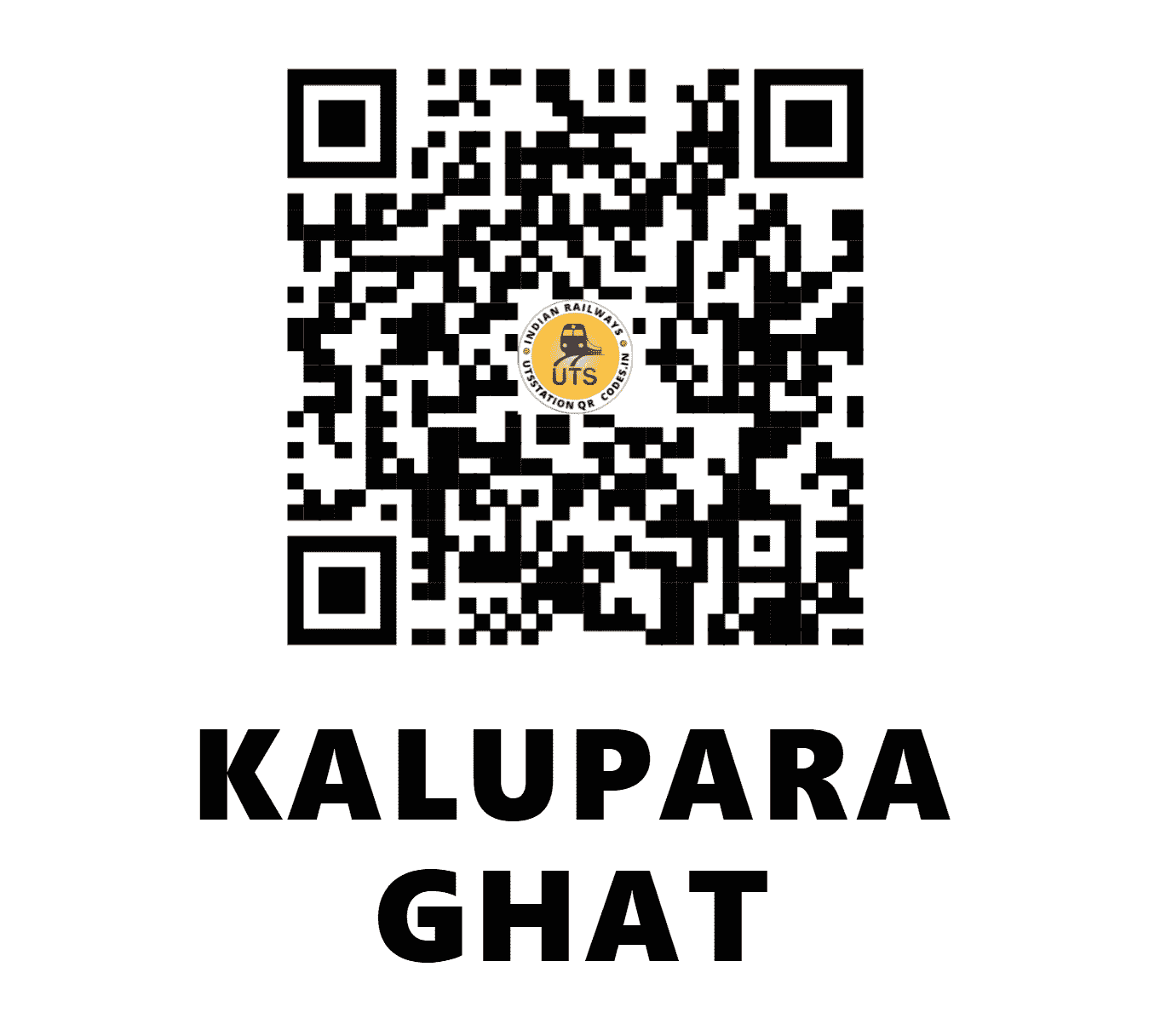 UTS QR Code for KALUPARA GHAT - KAPG (EO - ODISHA)