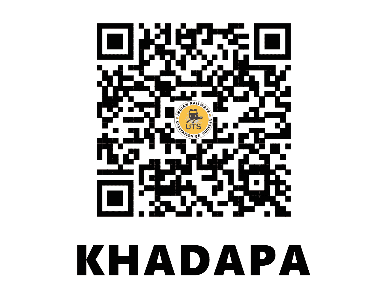 UTS QR Code for KHADAPA - KDPA (EO - ODISHA)