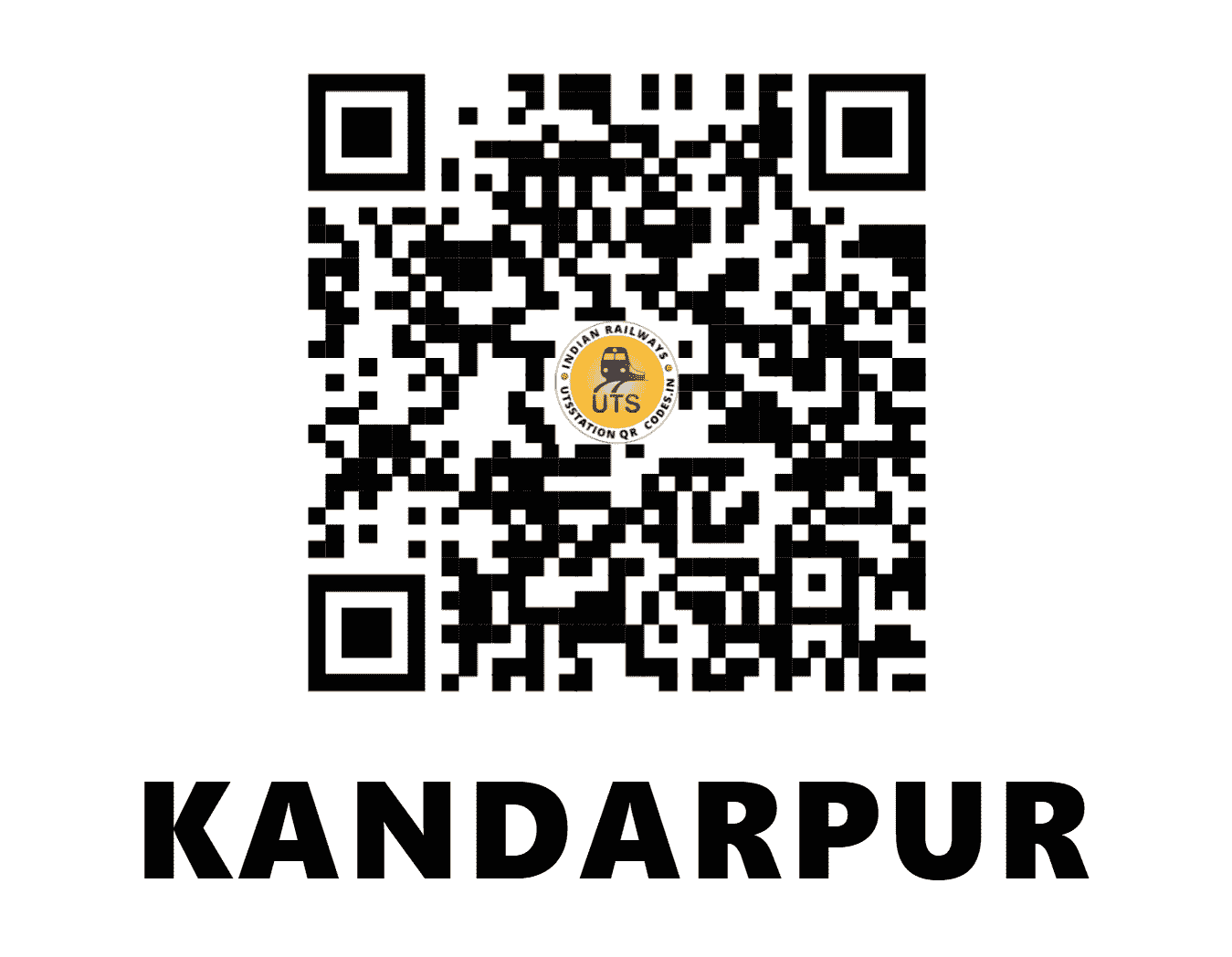 UTS QR Code for KANDARPUR - KDRP (EO - ODISHA)