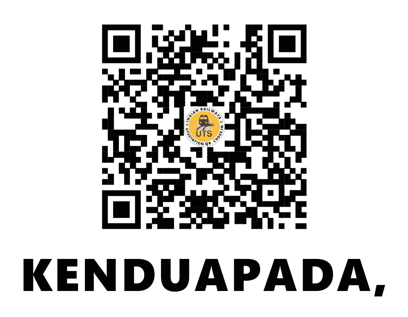 UTS QR Code for KENDUAPADA, - KED (EO - ODISHA)