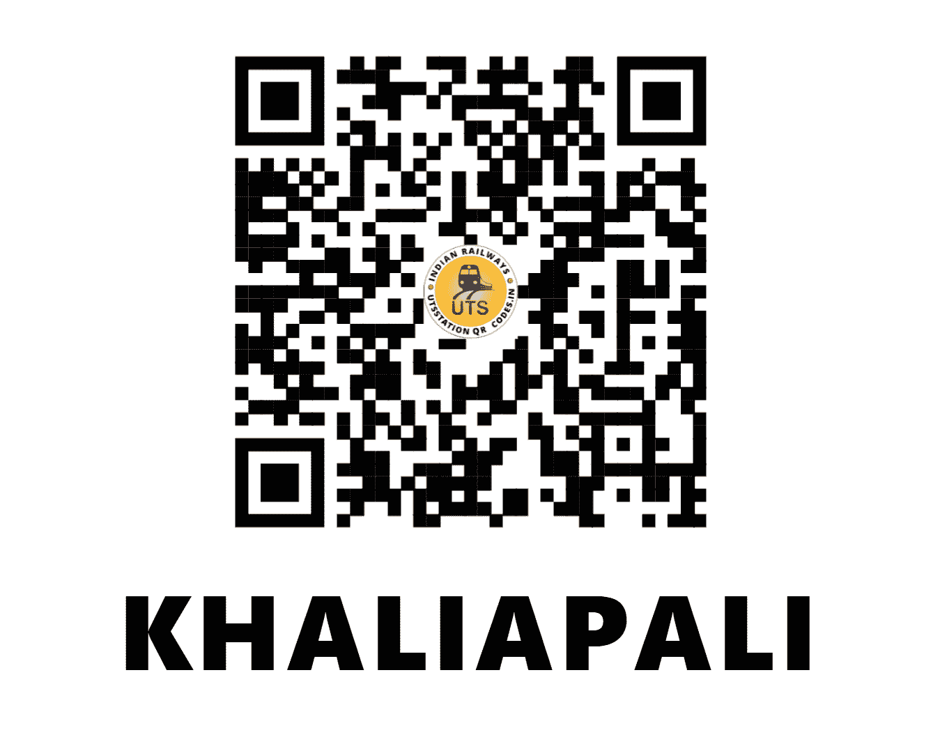 UTS QR Code for KHALIAPALI - KHPL (EO - ODISHA)