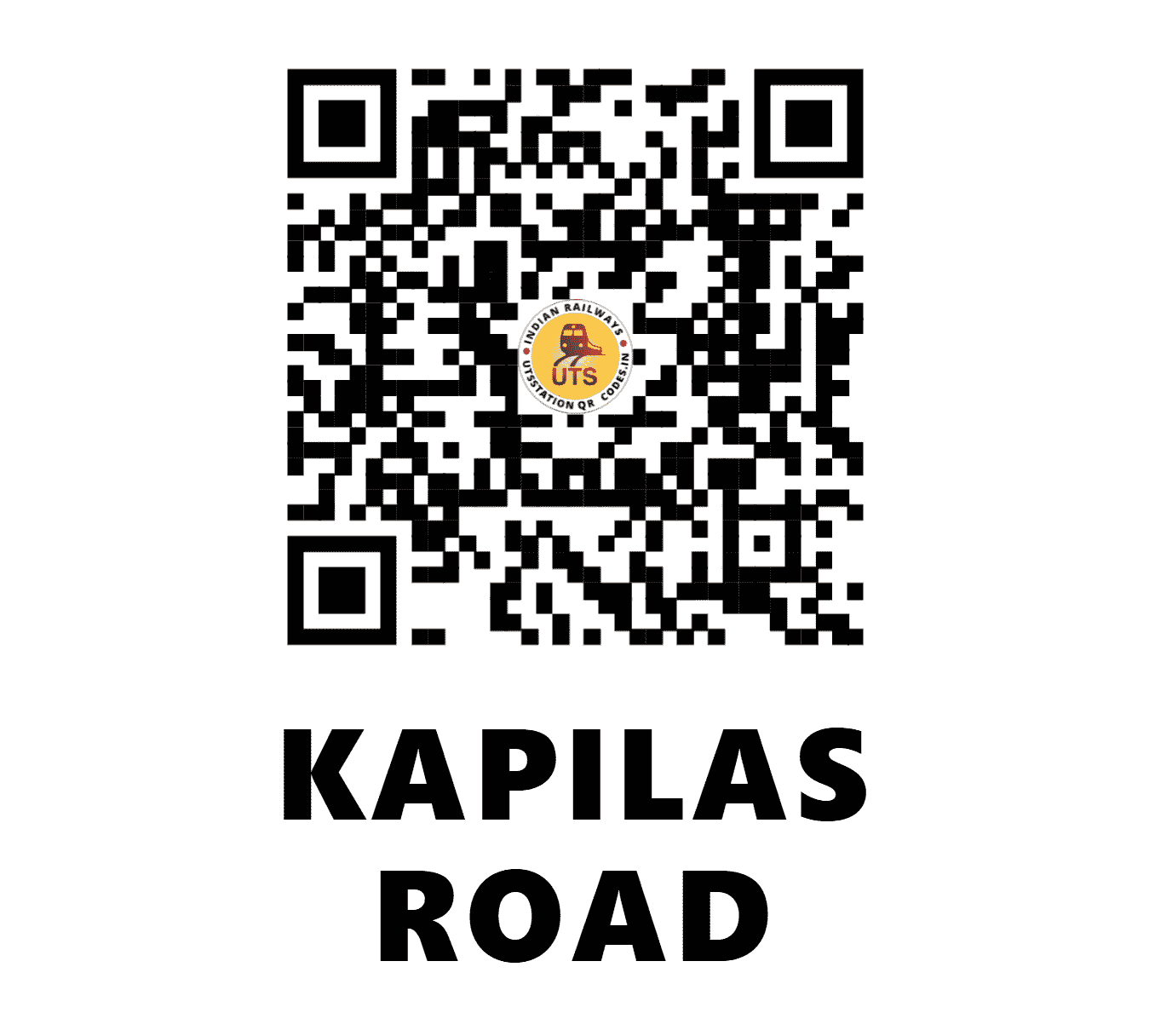 UTS QR Code for KAPILAS ROAD - KIS (EO - ODISHA)