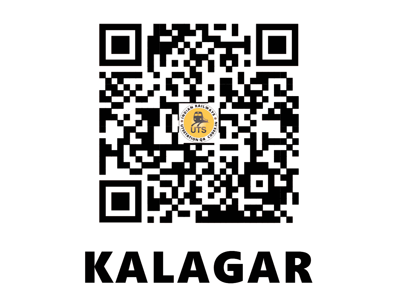 UTS QR Code for KALAGAR - KLGA (EO - ODISHA)