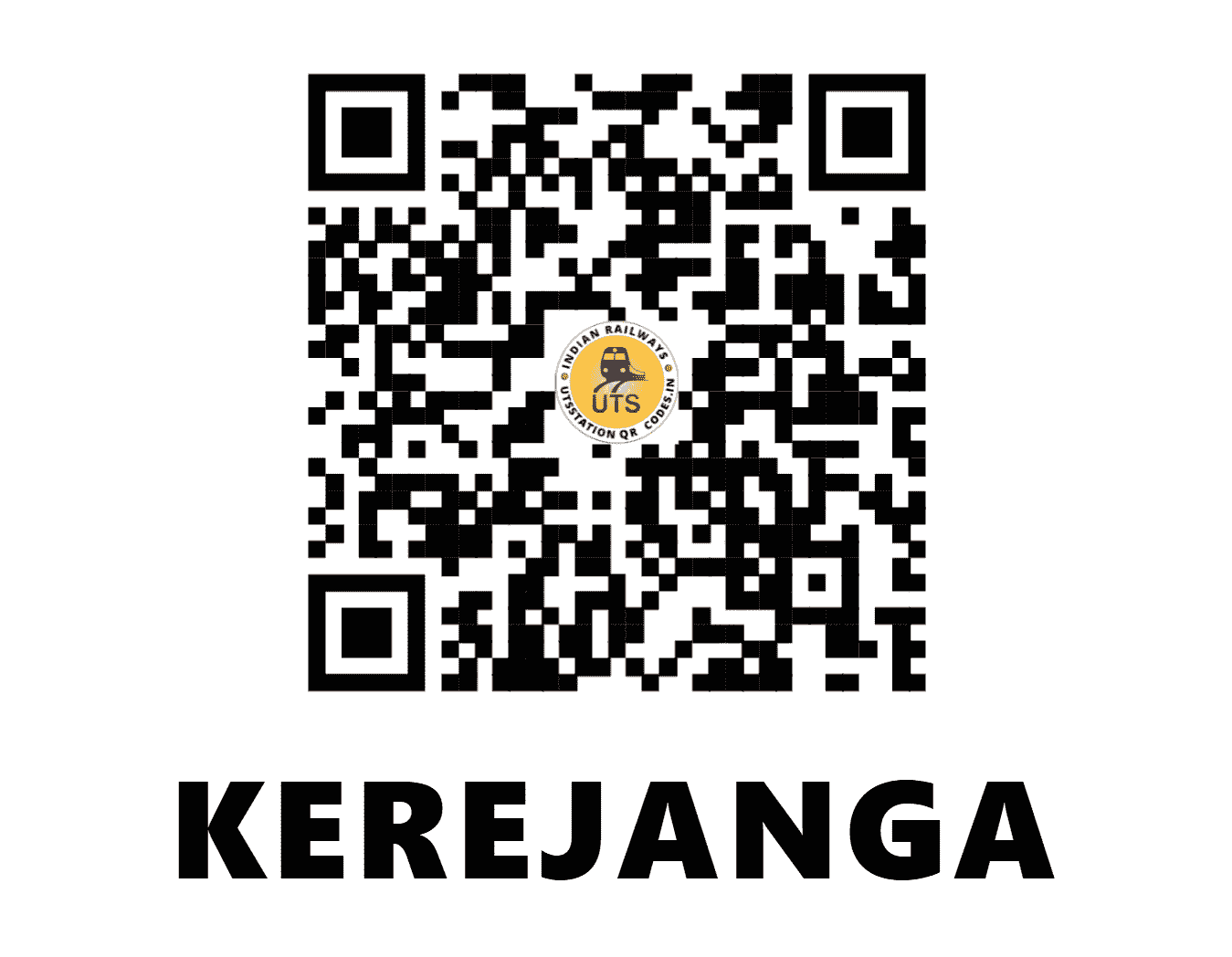 UTS QR Code for KEREJANGA - KPJG (EO - ODISHA)