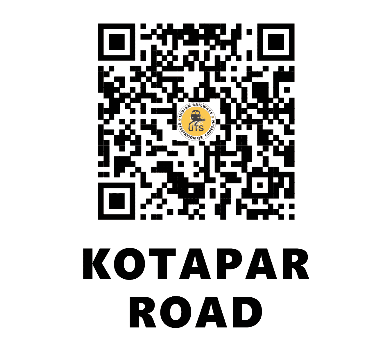 UTS QR Code for KOTAPAR ROAD - KPRR (EO - ODISHA)