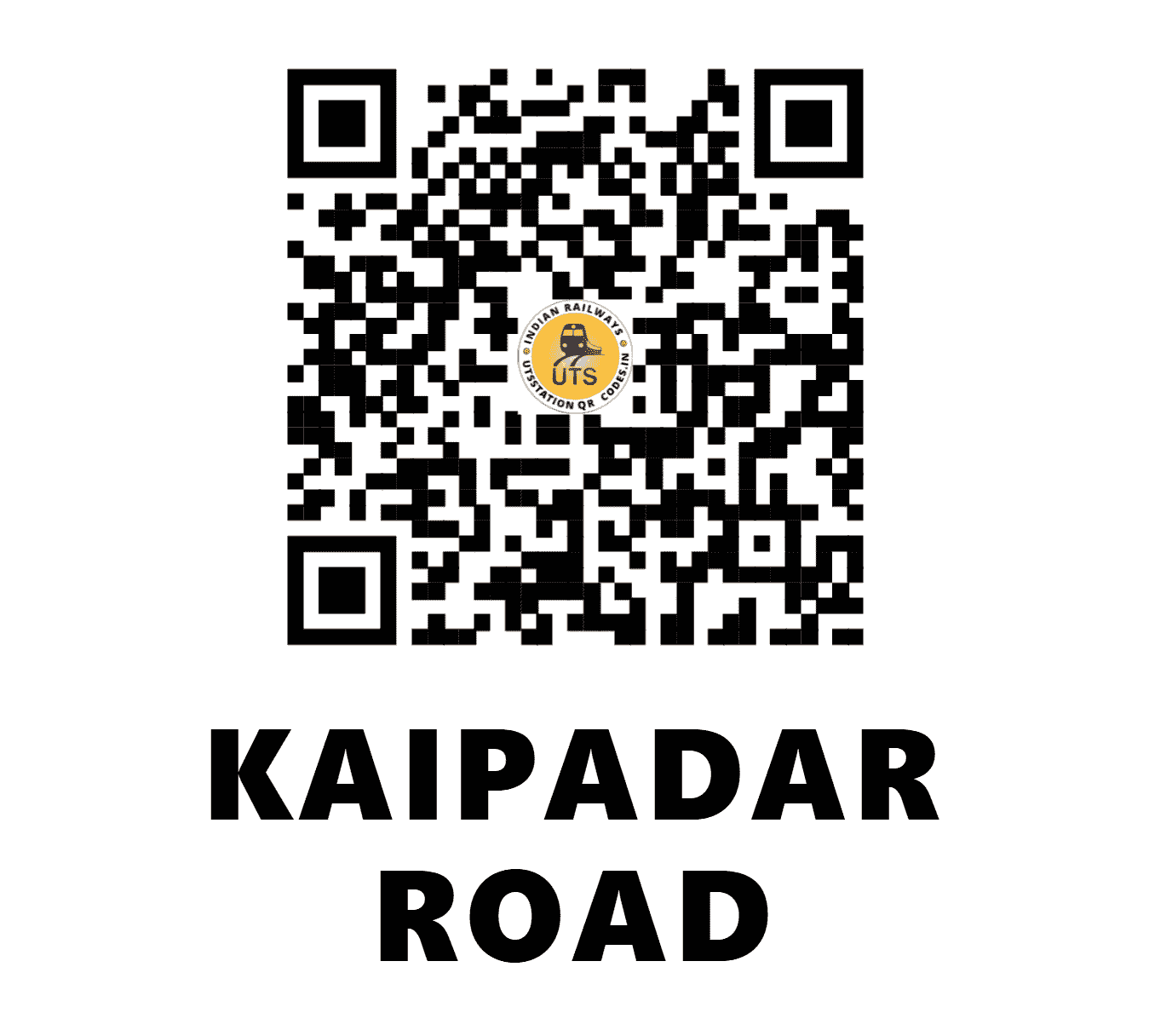 UTS QR Code for KAIPADAR ROAD - KPXR (EO - ODISHA)