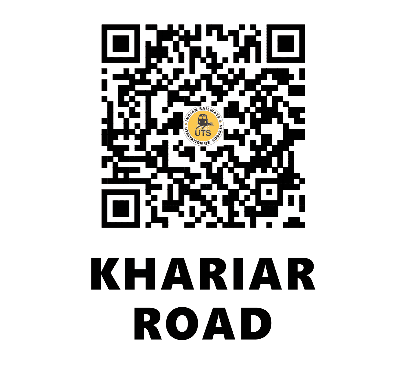 UTS QR Code for KHARIAR ROAD - KRAR (EO - ODISHA)