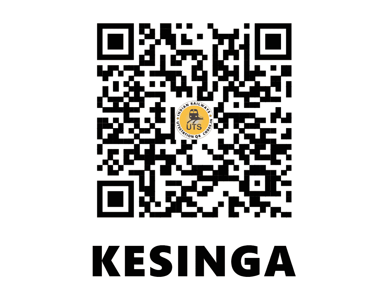 UTS QR Code for KESINGA - KSNG (EO - ODISHA)