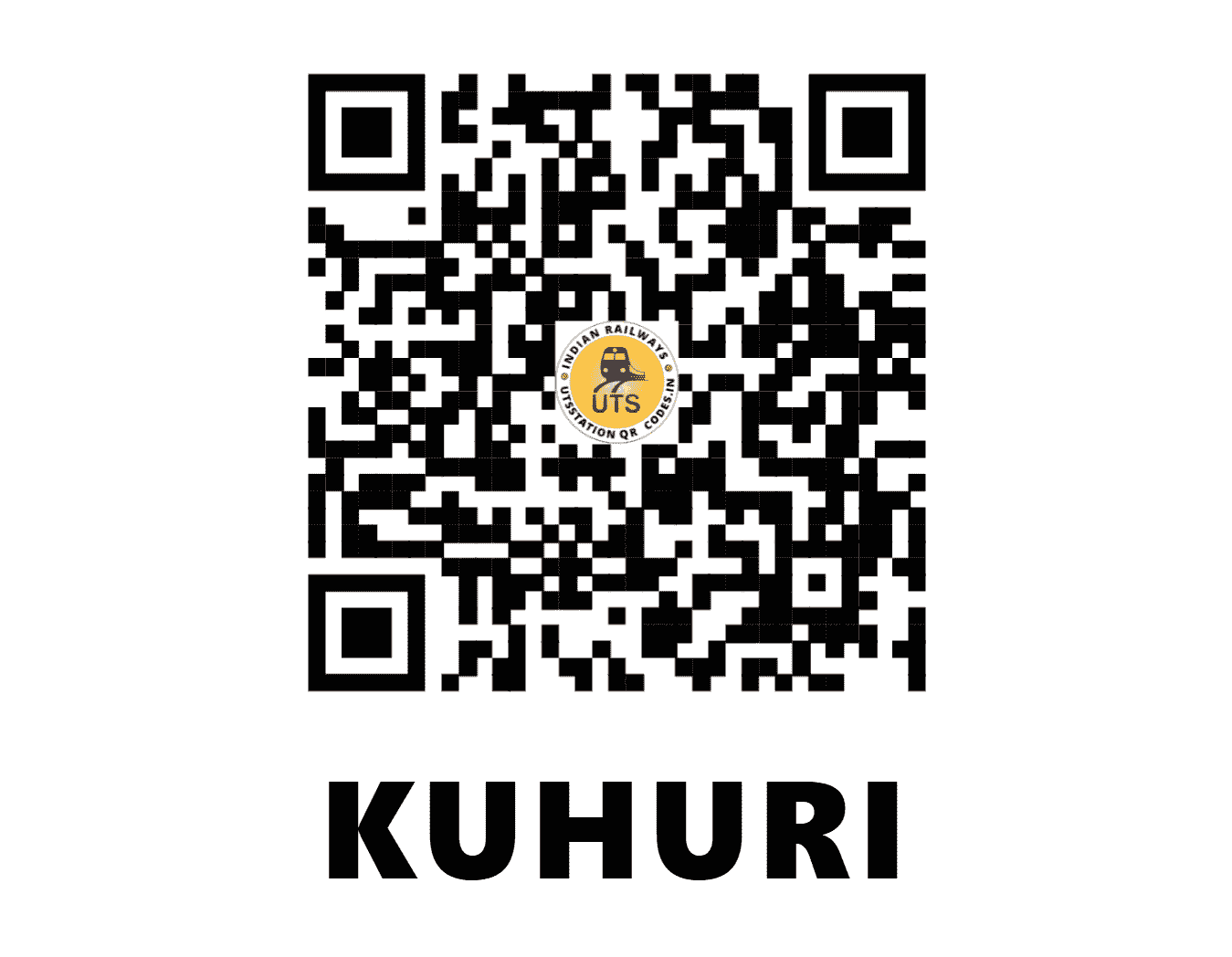 UTS QR Code for KUHURI - KUU (EO - ODISHA)