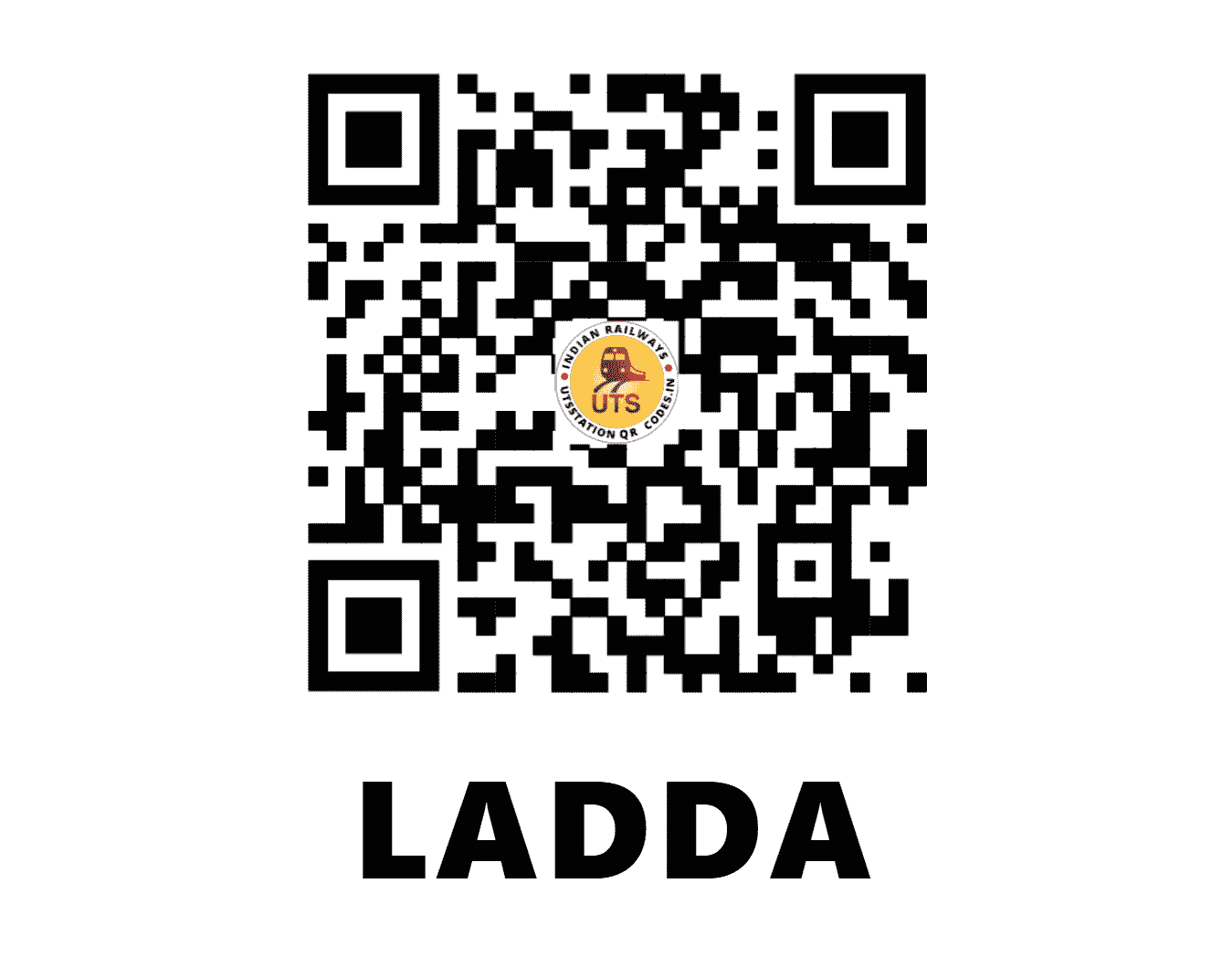 UTS QR Code for LADDA - LDX (EO - ODISHA)