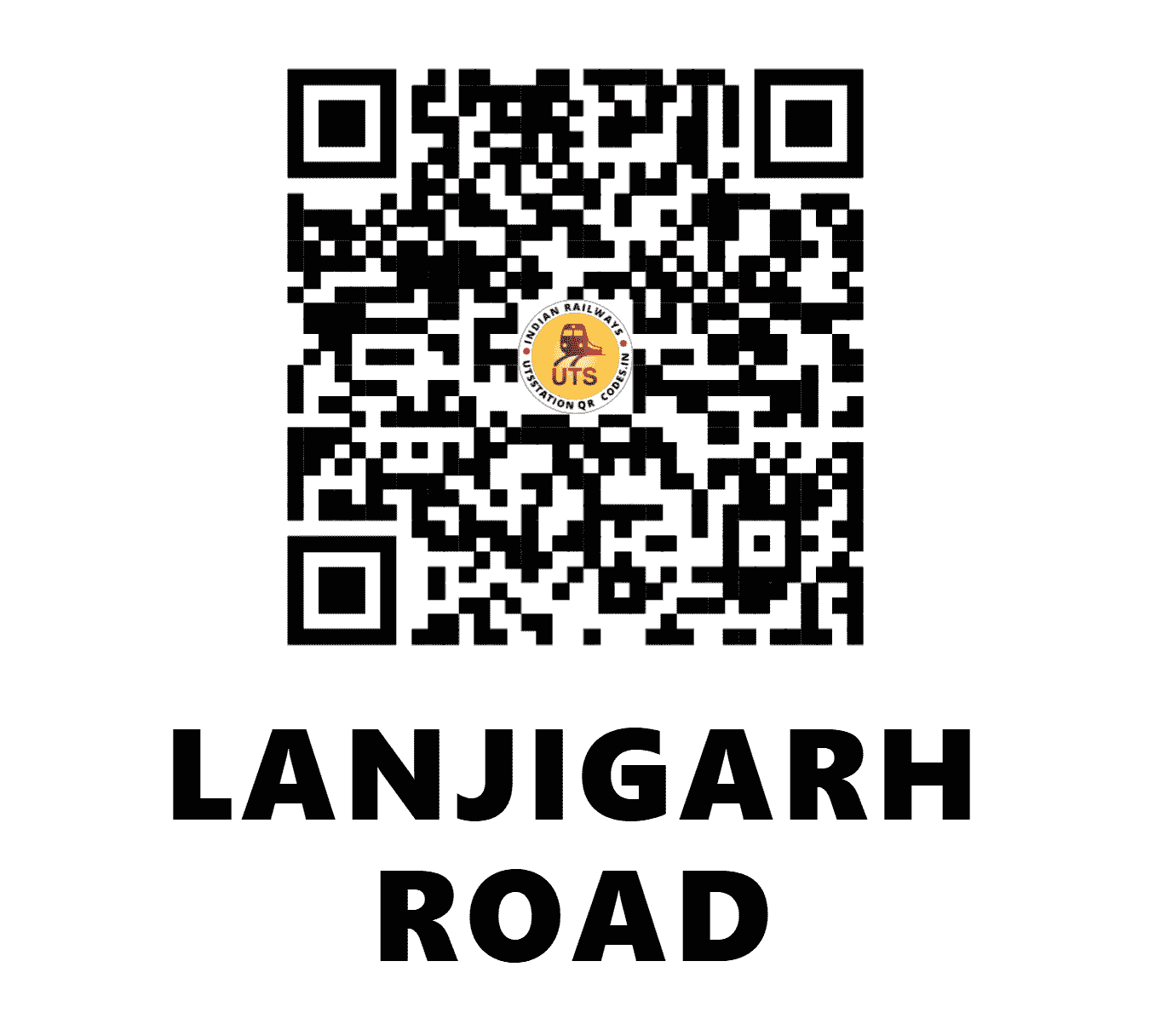UTS QR Code for LANJIGARH ROAD - LJR (EO - ODISHA)