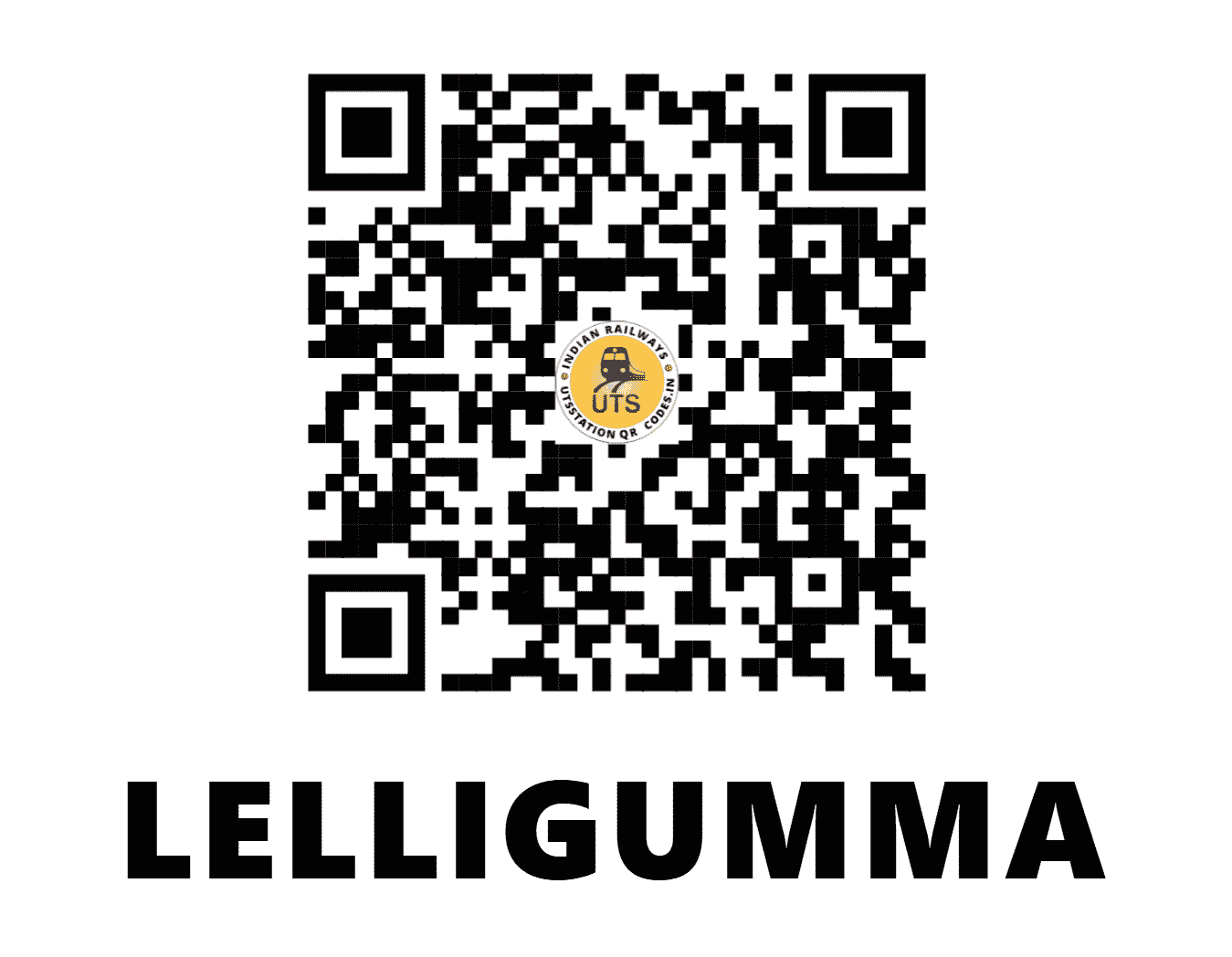 UTS QR Code for LELLIGUMMA - LLGM (EO - ODISHA)
