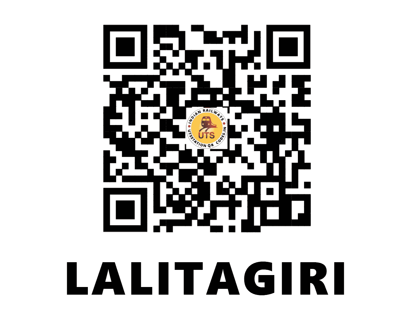 UTS QR Code for LALITAGIRI - LLTG (EO - ODISHA)
