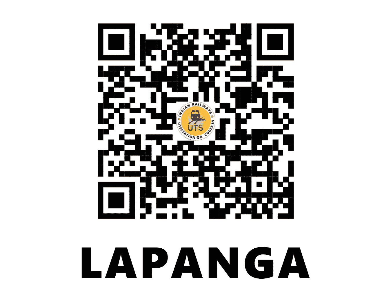 UTS QR Code for LAPANGA - LPG (EO - ODISHA)