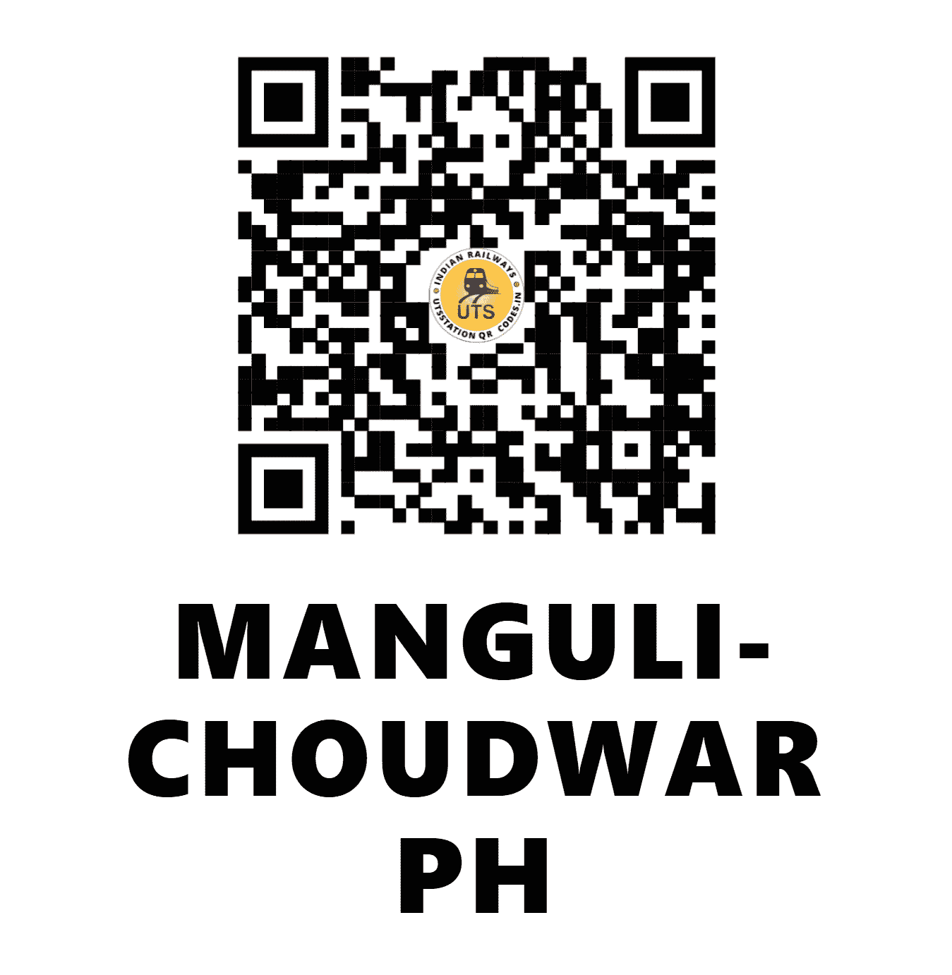 UTS QR Code for MANGULI-CHOUDWAR PH - MACR (EO - ODISHA)
