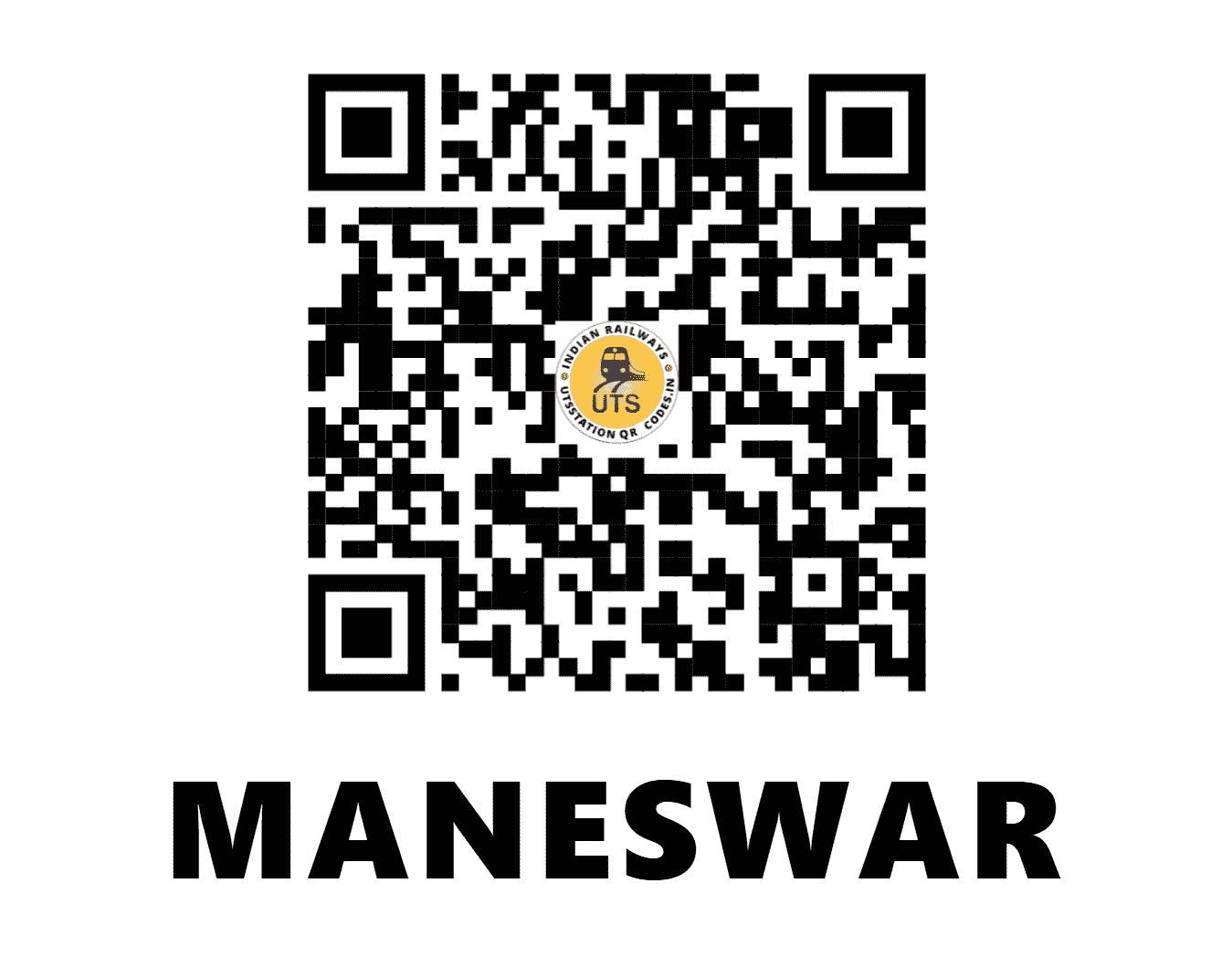 UTS QR Code for MANESWAR - MANE (EO - ODISHA)