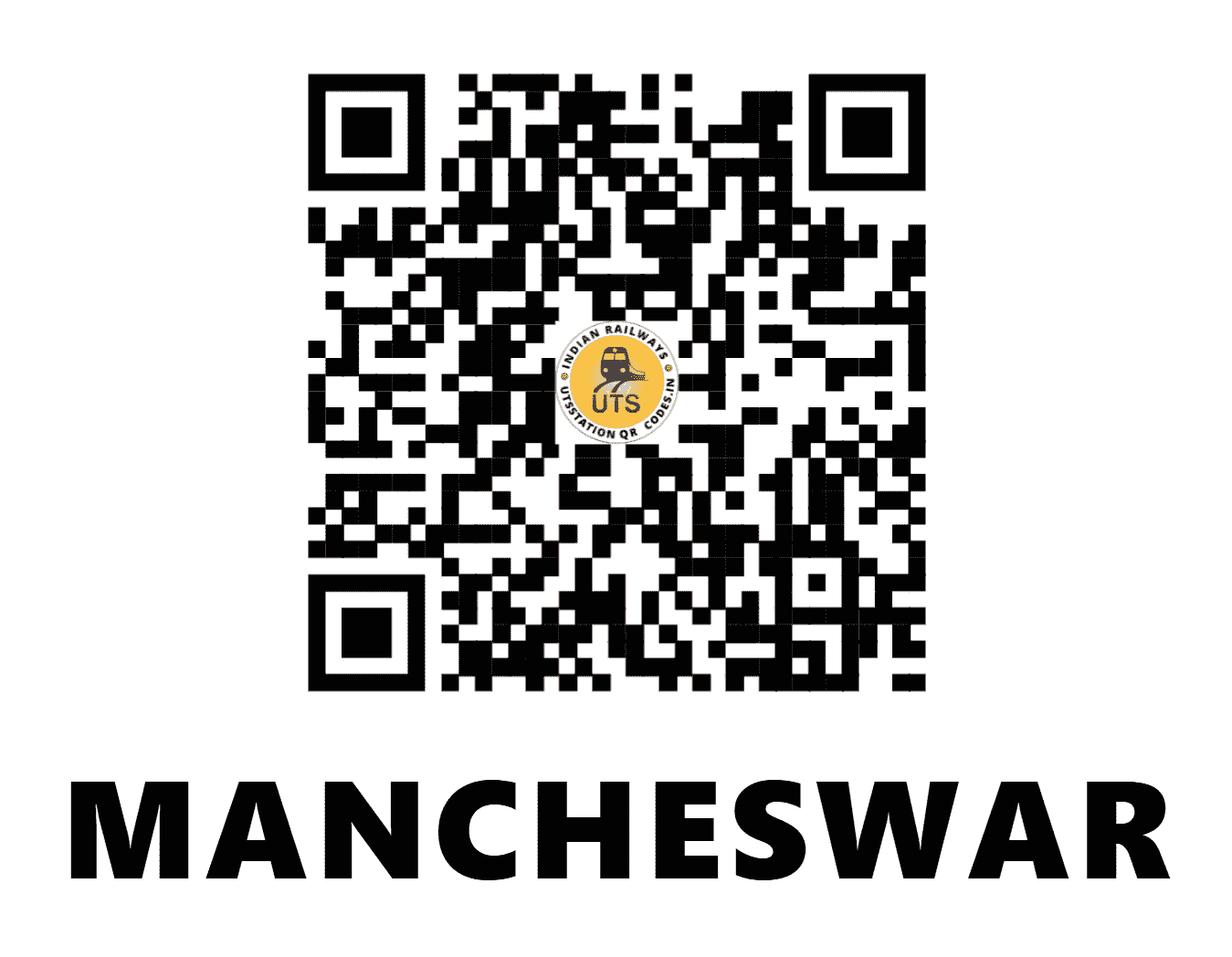 UTS QR Code for MANCHESWAR - MCS (EO - ODISHA)