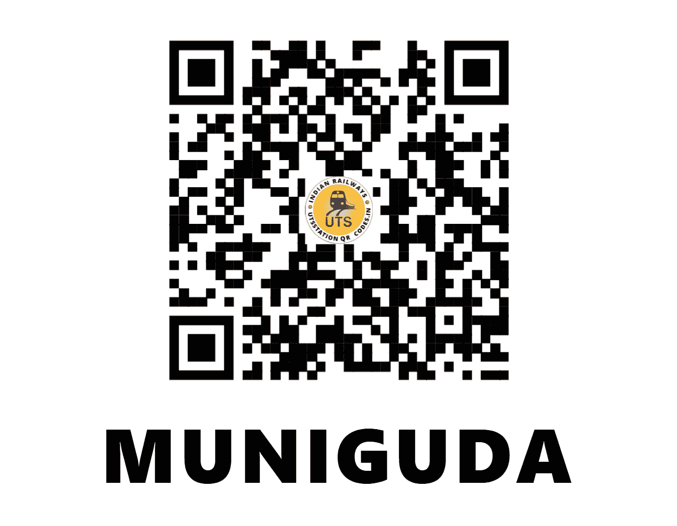 UTS QR Code for MUNIGUDA - MNGD (EO - ODISHA)