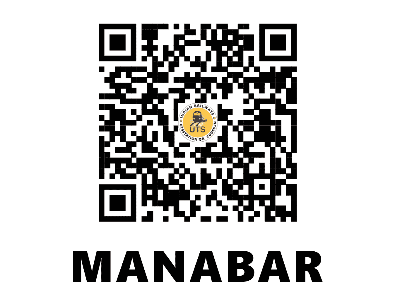 UTS QR Code for MANABAR - MVF (EO - ODISHA)