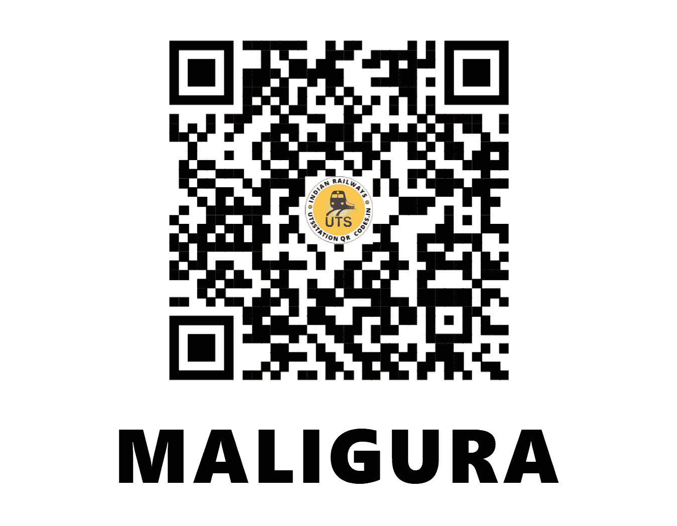 UTS QR Code for MALIGURA - MVG (EO - ODISHA)