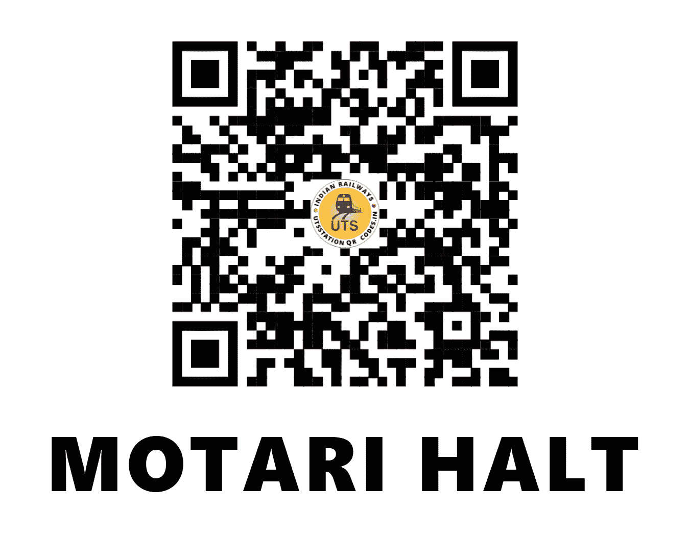 UTS QR Code for MOTARI HALT - MWQ (EO - ODISHA)