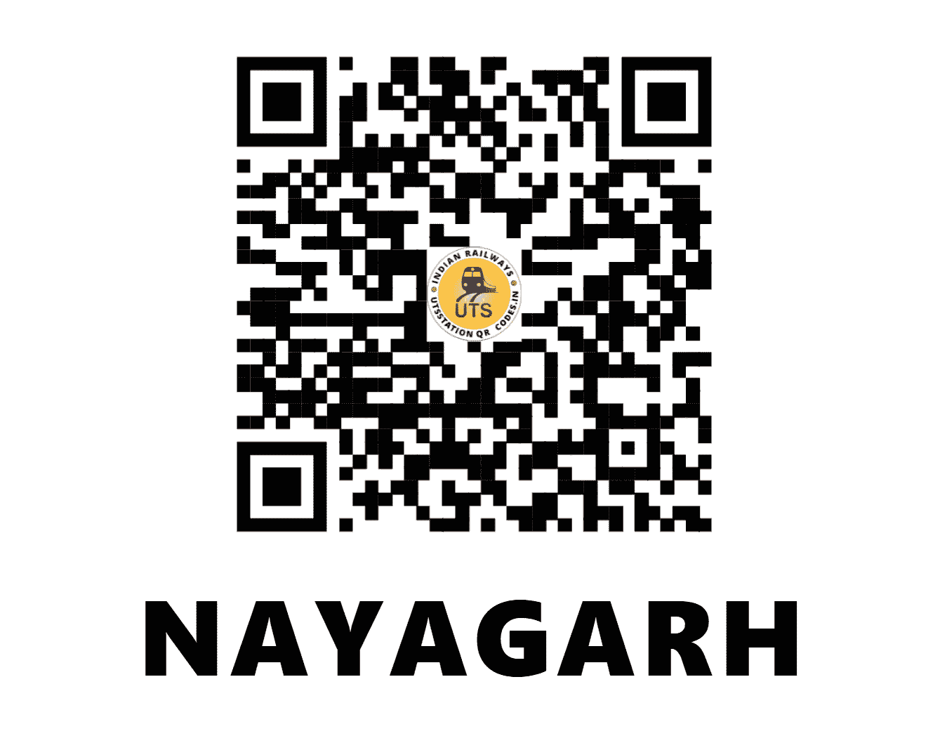 UTS QR Code for NAYAGARH - NYG (EO - ODISHA)