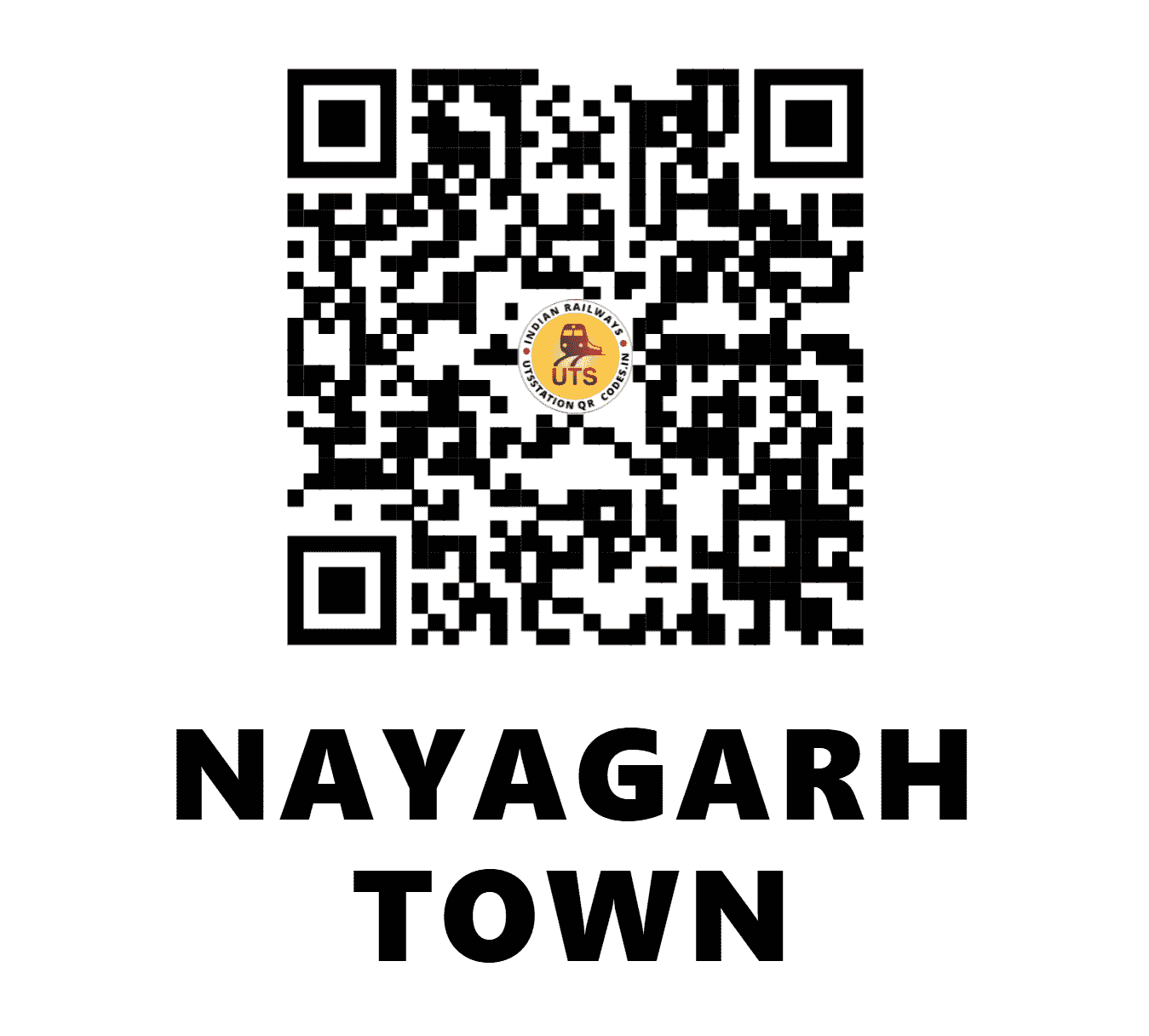 UTS QR Code for NAYAGARH TOWN - NYGT (EO - ODISHA)