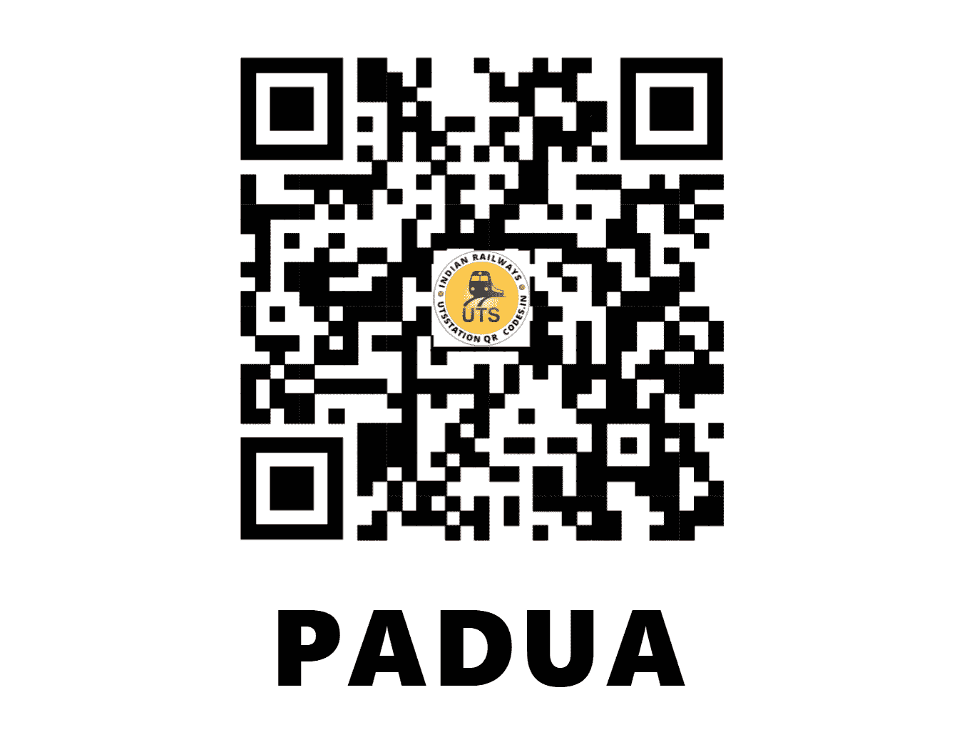 UTS QR Code for PADUA - PFU (EO - ODISHA)