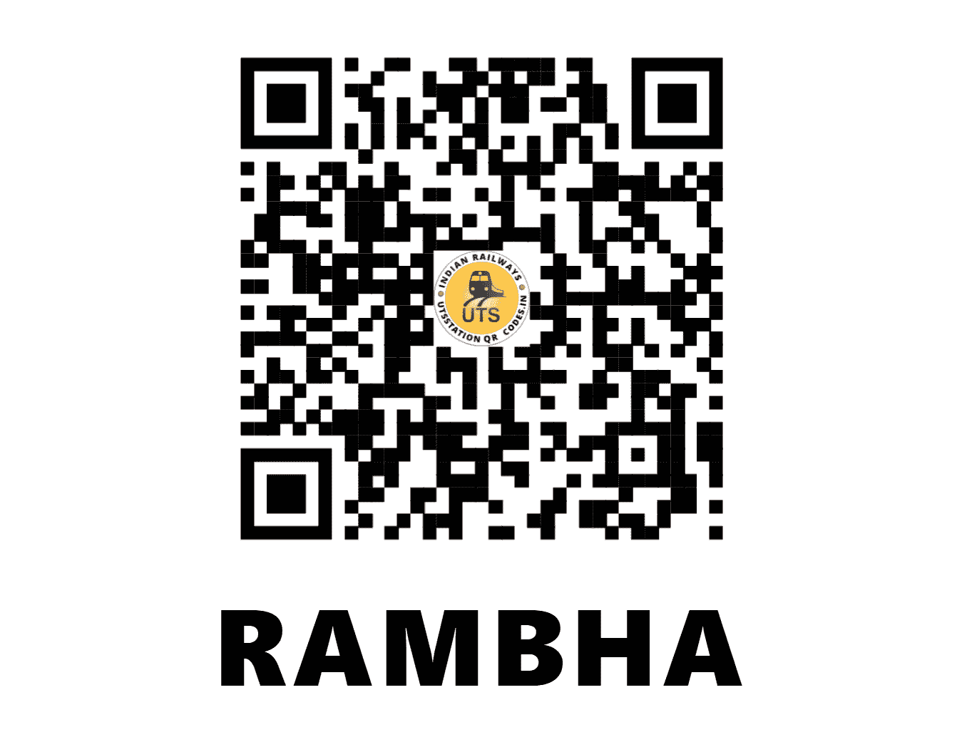 UTS QR Code for RAMBHA - RBA (EO - ODISHA)