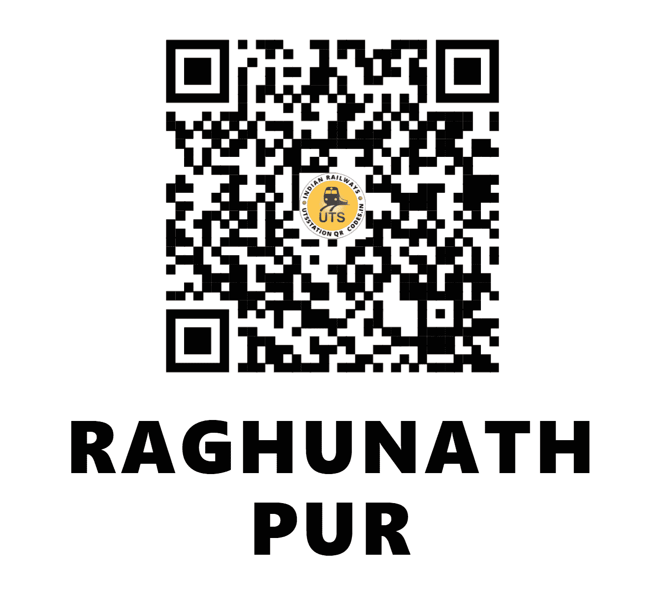 UTS QR Code for RAGHUNATH PUR - RCTC (EO - ODISHA)