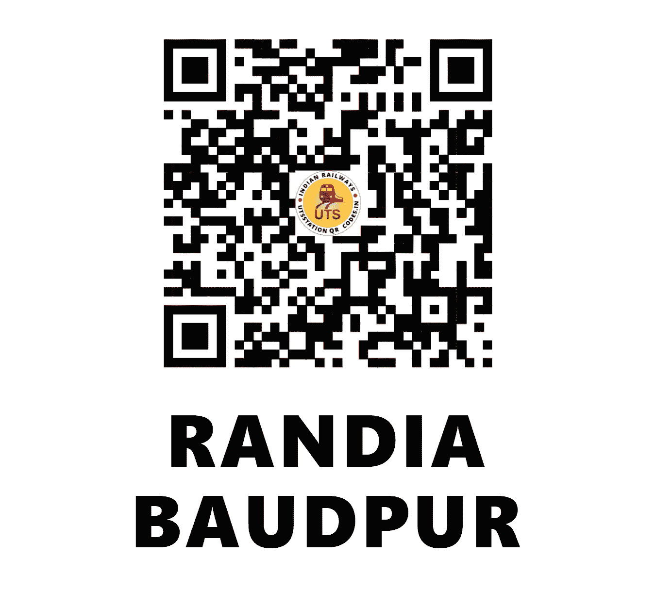 UTS QR Code for RANDIA BAUDPUR - RDBR (EO - ODISHA)