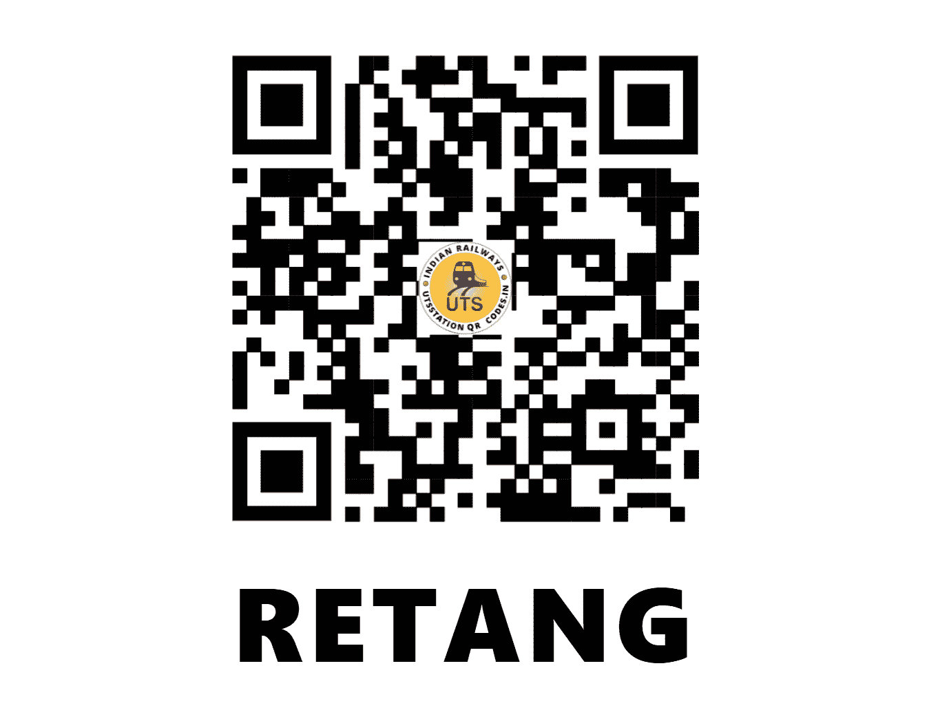 UTS QR Code for RETANG - RTN (EO - ODISHA)