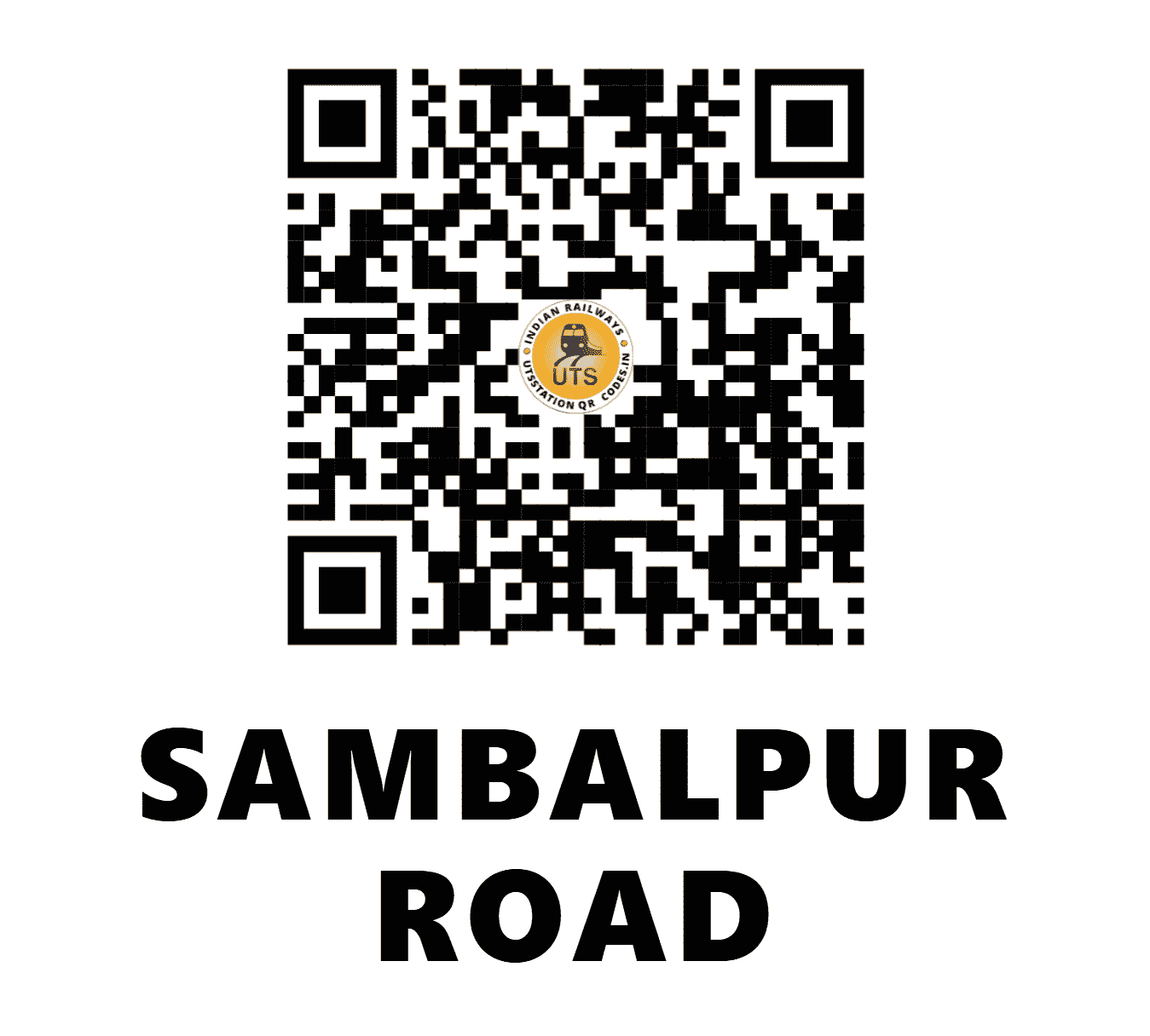 UTS QR Code for SAMBALPUR ROAD - SBPD (EO - ODISHA)