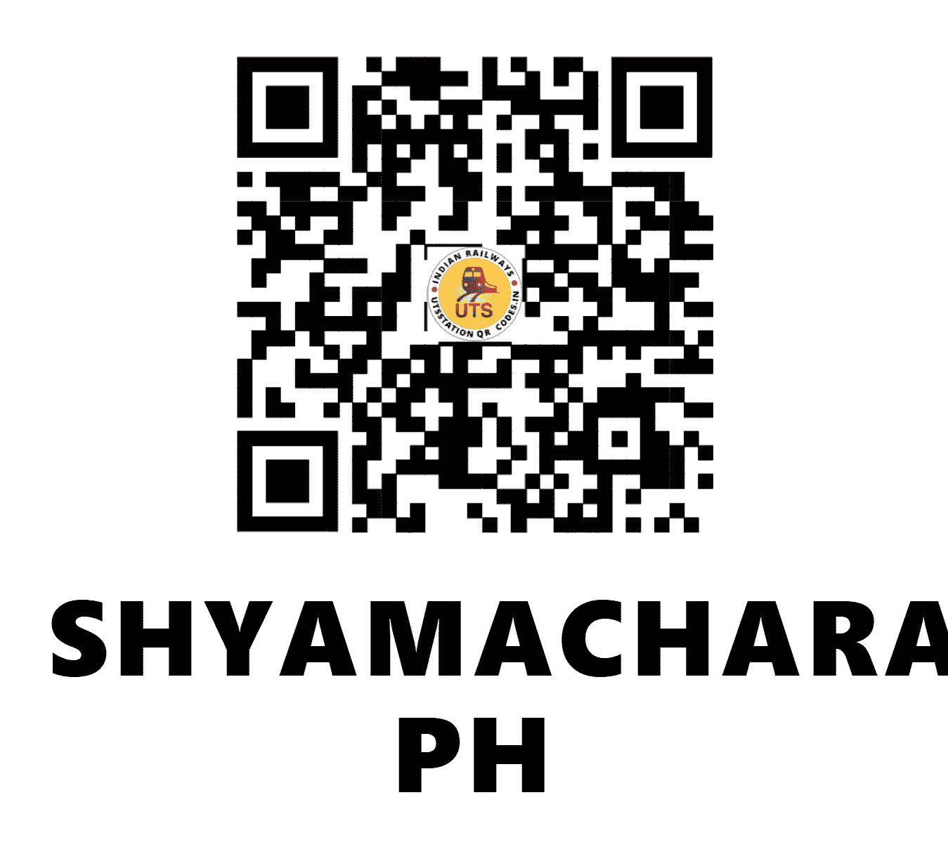 UTS QR Code for SHYAMACHARANPUR PH - SCPR (EO - ODISHA)