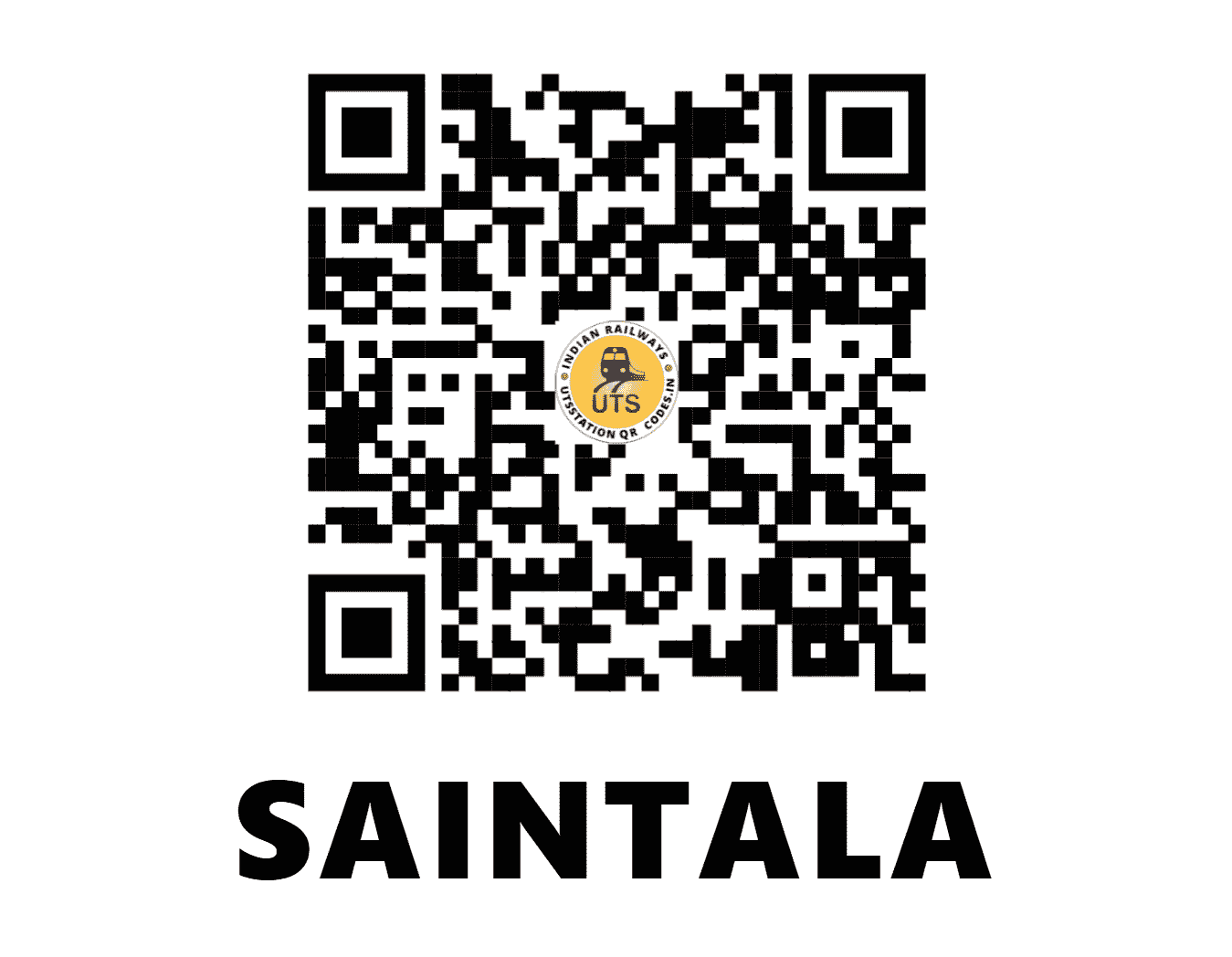 UTS QR Code for SAINTALA - SFC (EO - ODISHA)
