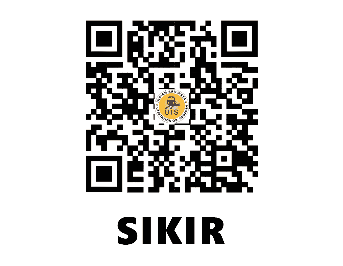 UTS QR Code for SIKIR - SFK (EO - ODISHA)
