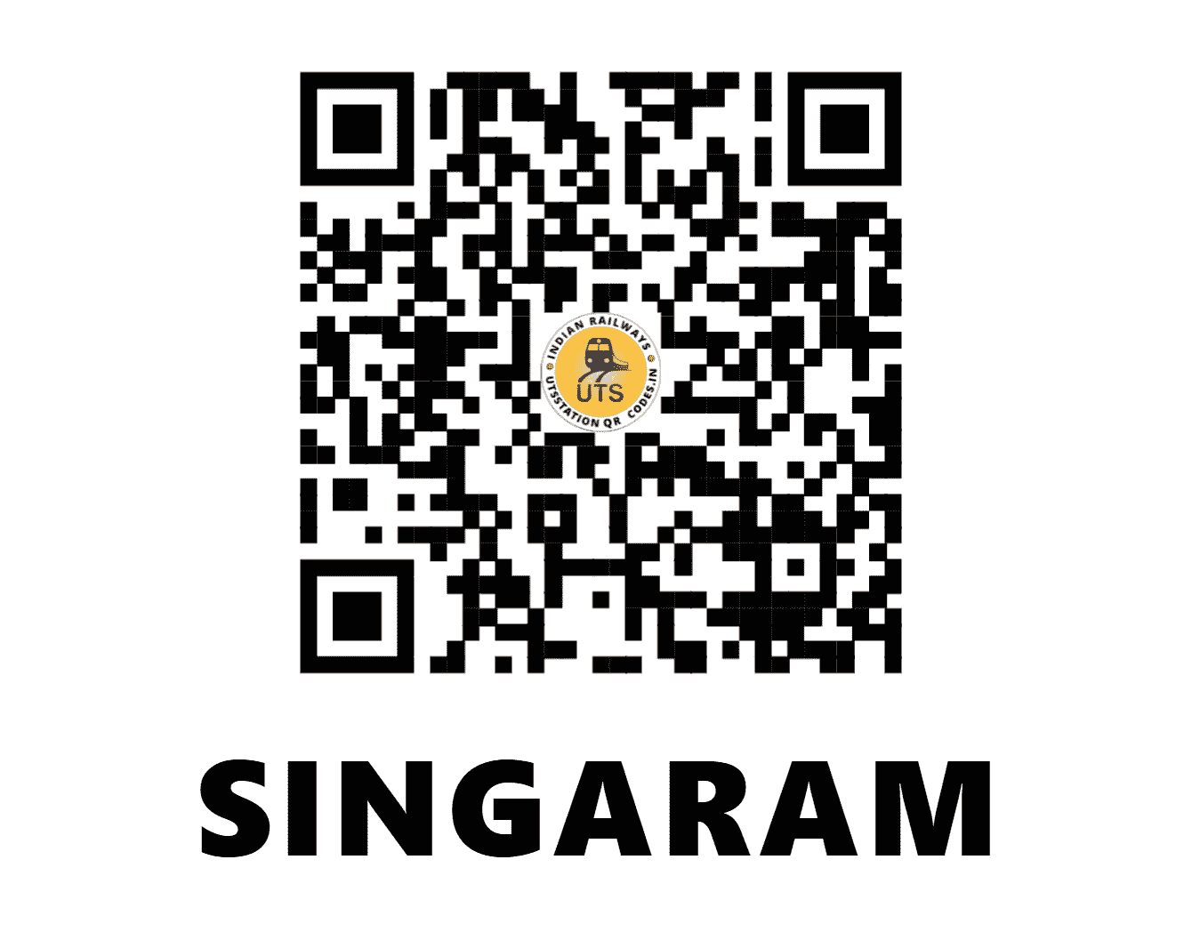 UTS QR Code for SINGARAM - SGRM (EO - ODISHA)