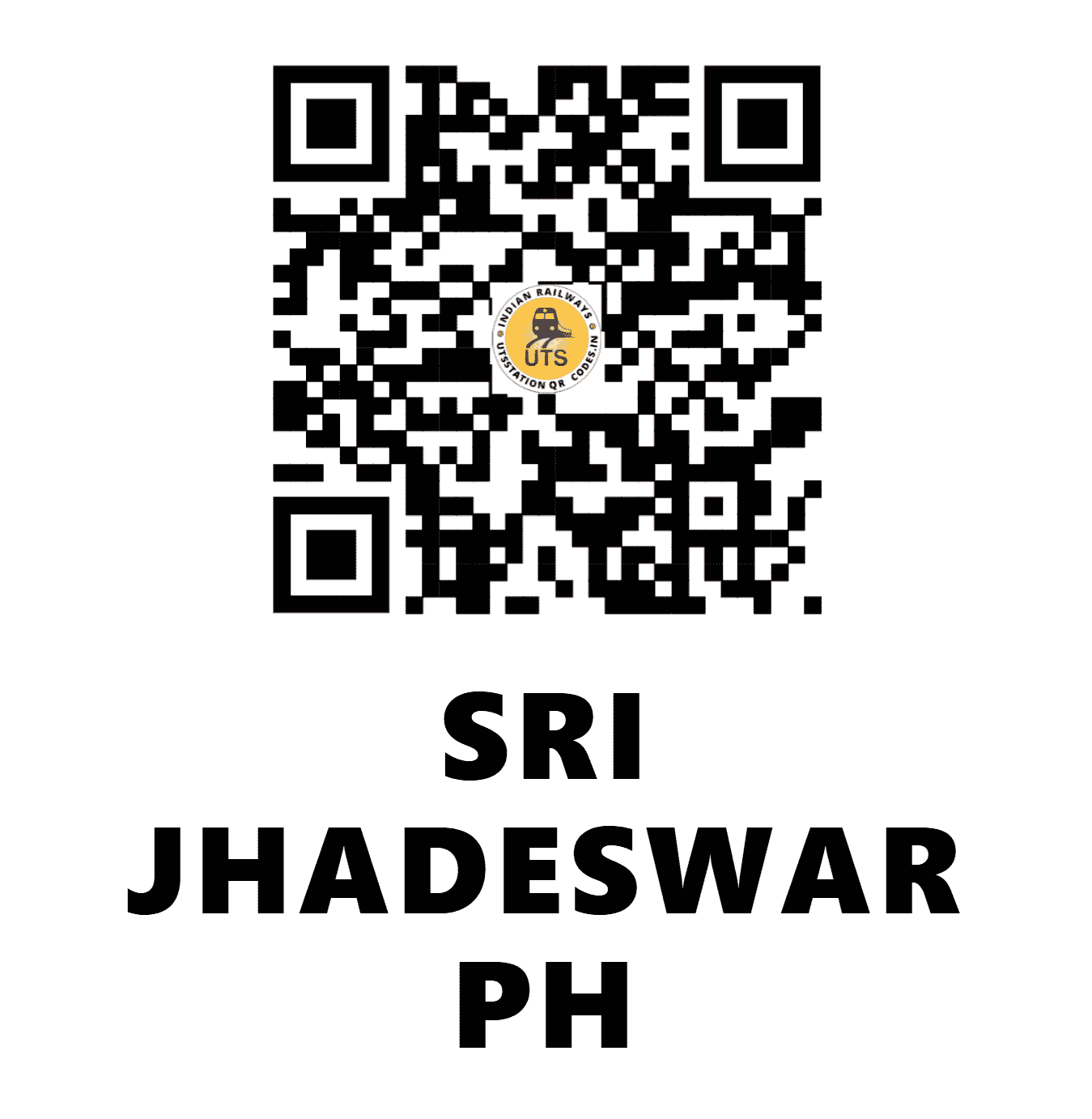 UTS QR Code for SRI JHADESWAR PH - SJDR (EO - ODISHA)