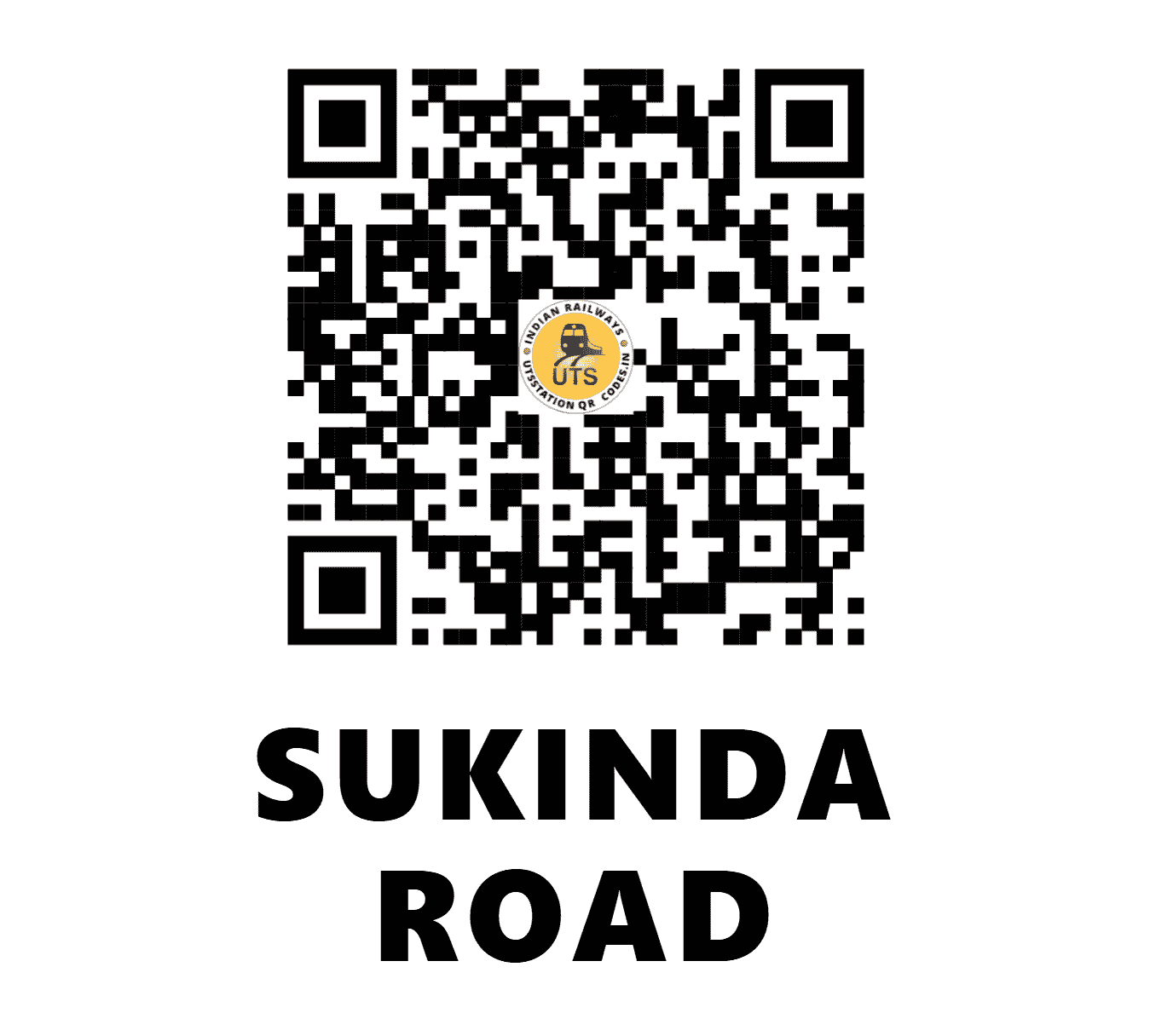 UTS QR Code for SUKINDA ROAD - SKND (EO - ODISHA)