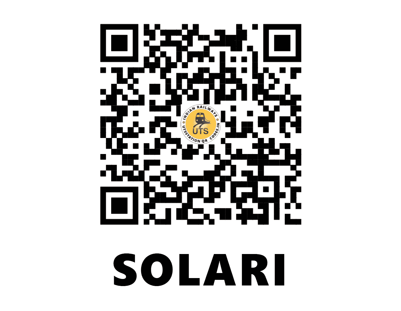 UTS QR Code for SOLARI - SLZ (EO - ODISHA)