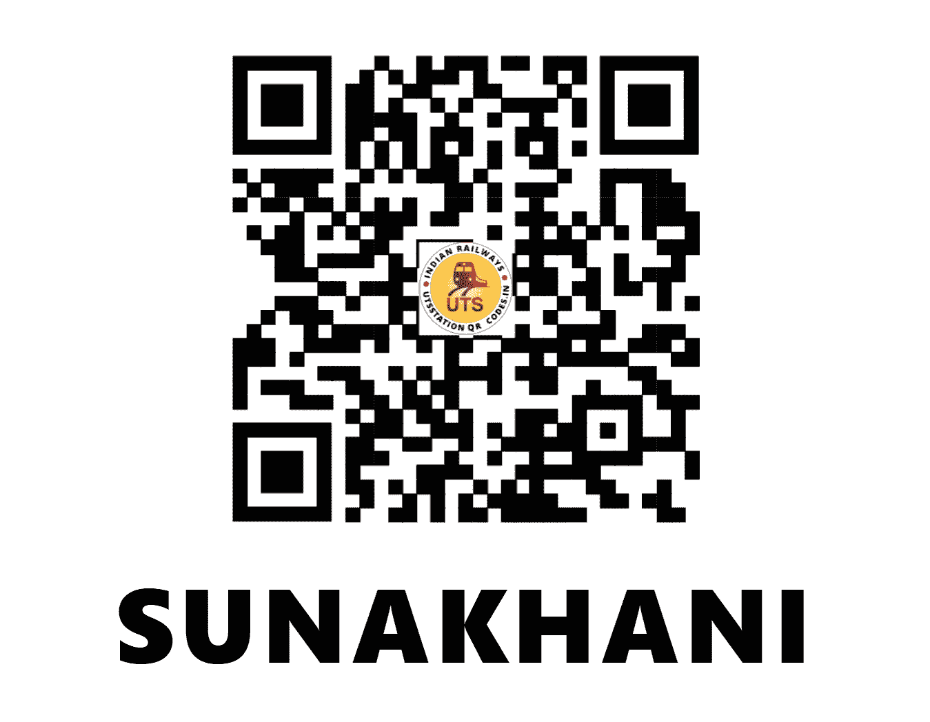 UTS QR Code for SUNAKHANI - SNKN (EO - ODISHA)