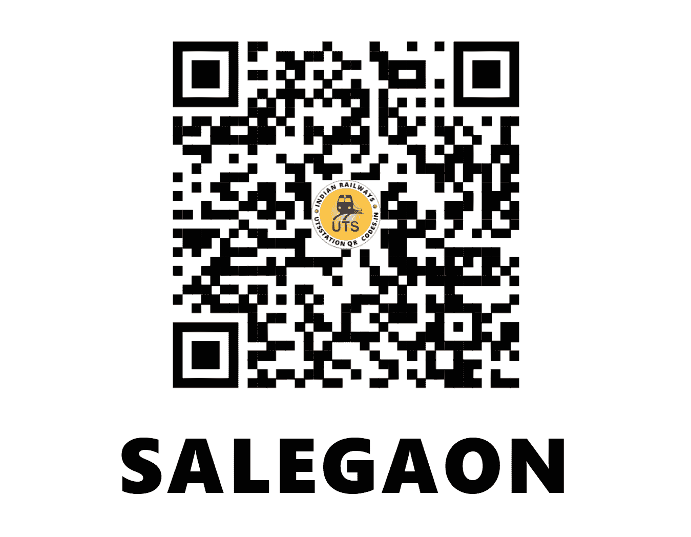 UTS QR Code for SALEGAON - SQQ (EO - ODISHA)