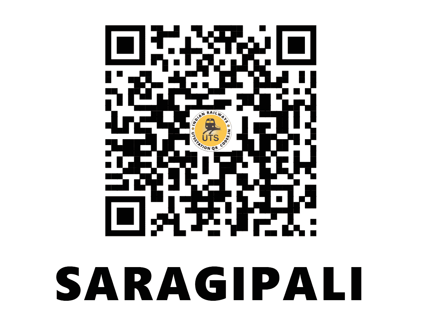 UTS QR Code for SARAGIPALI - SRGP (EO - ODISHA)