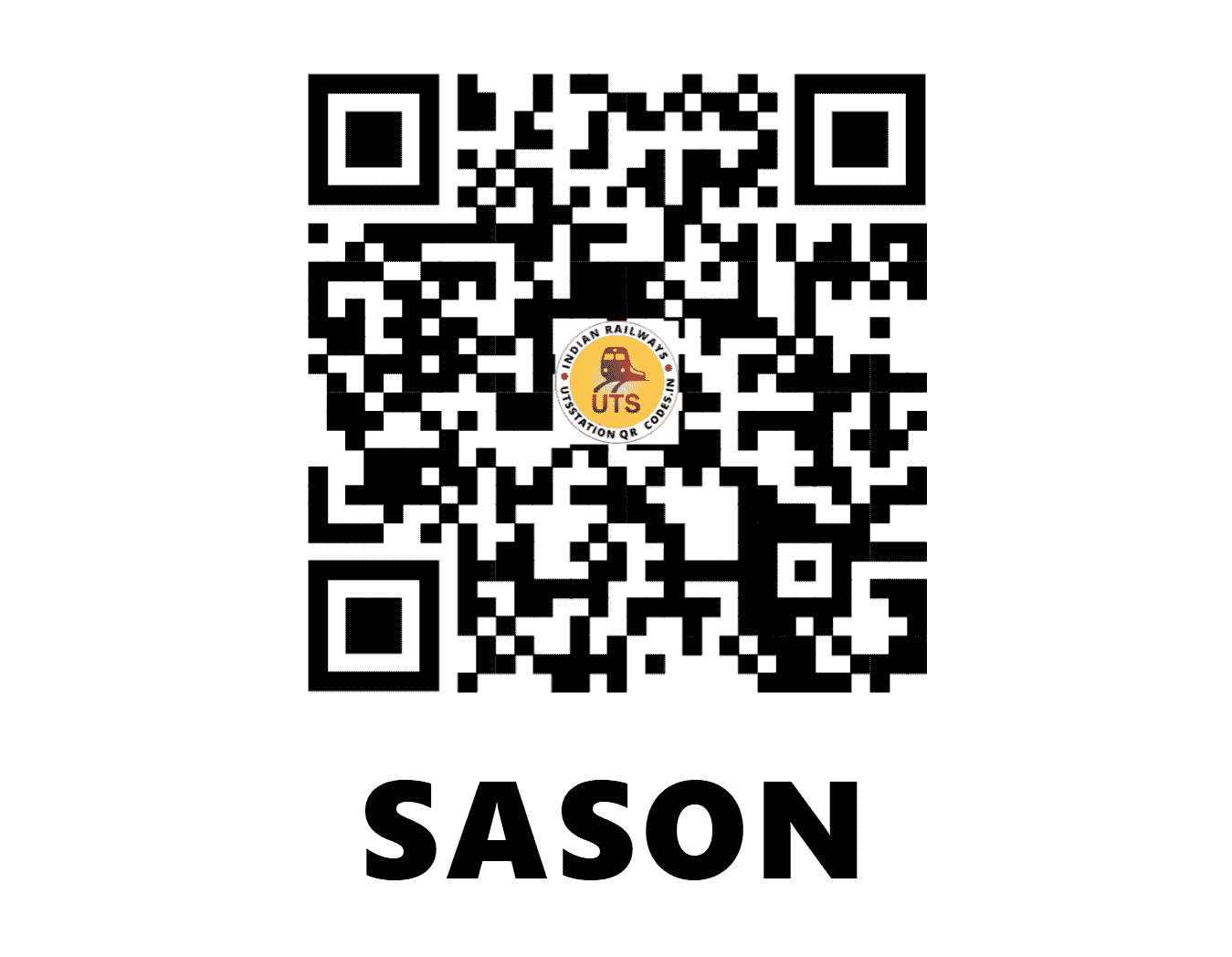 UTS QR Code for SASON - SSN (EO - ODISHA)